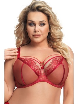 BIUSTONOSZ PARADISE K496 CZERWONY