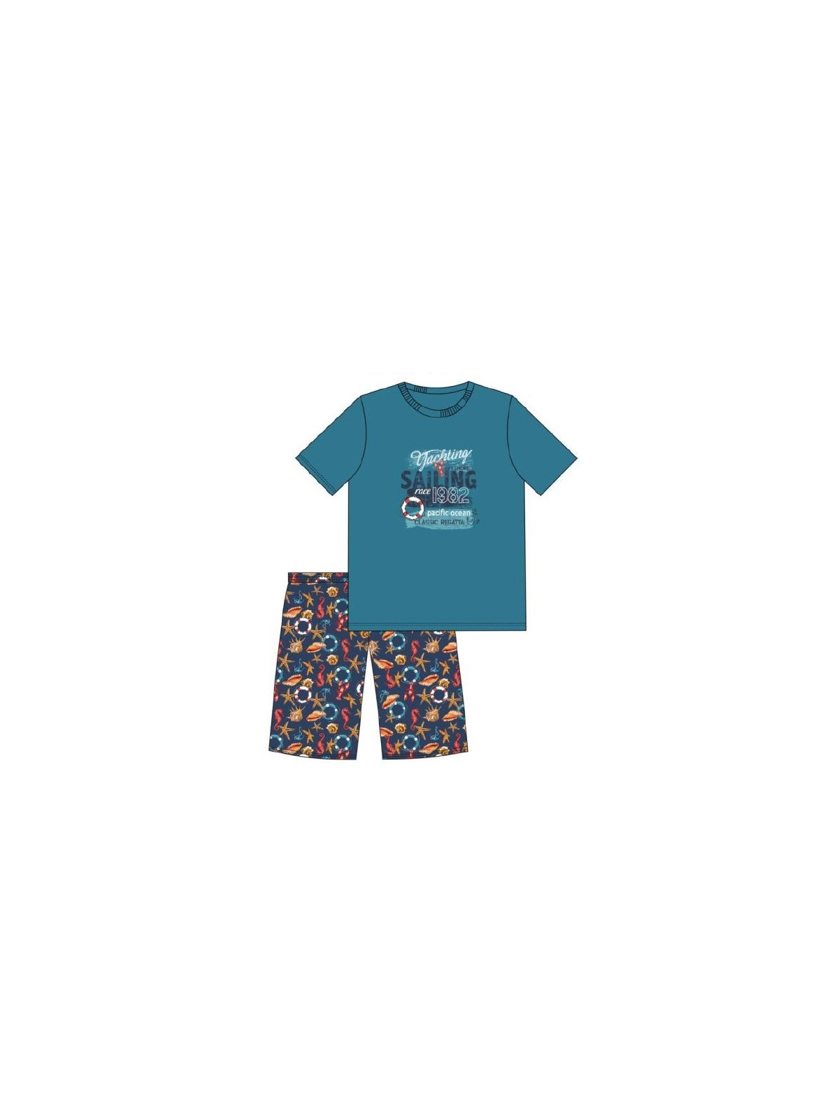 PIŻAMA BOY YOUNG 790/104 SAILING KR