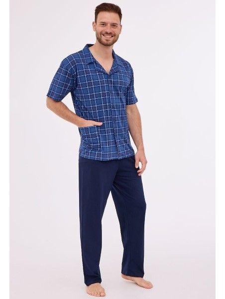 PIŻAMA MĘSKA 318/51 KR R.3XL-5XL