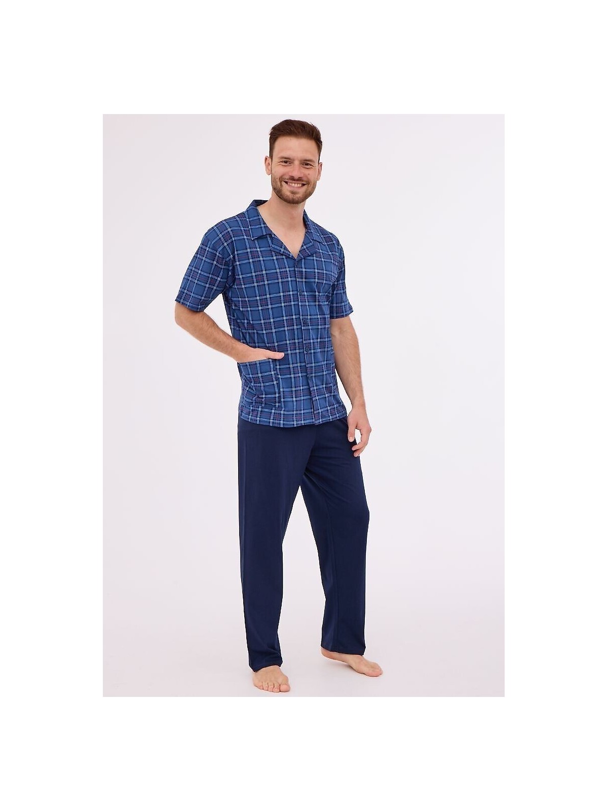 PIŻAMA MĘSKA 318/51 KR R.3XL-5XL