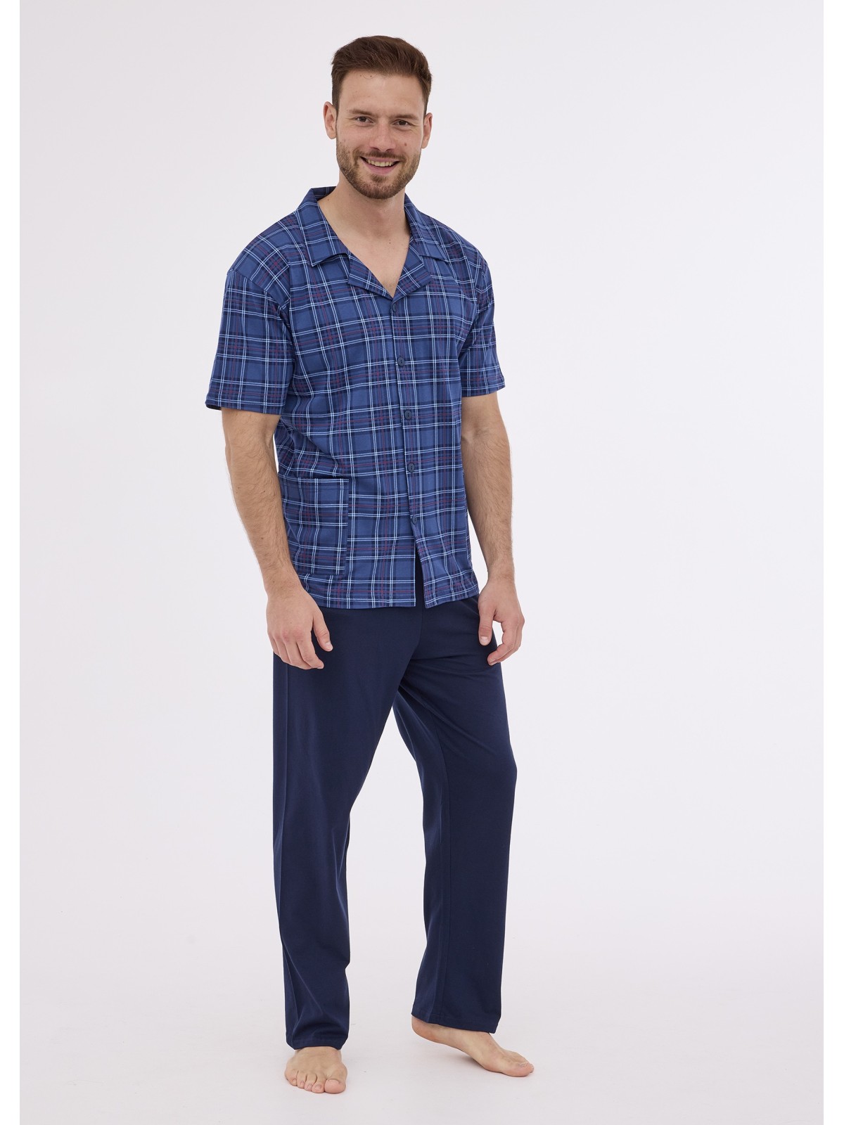 PIŻAMA MĘSKA 318/51 KR R.3XL-5XL