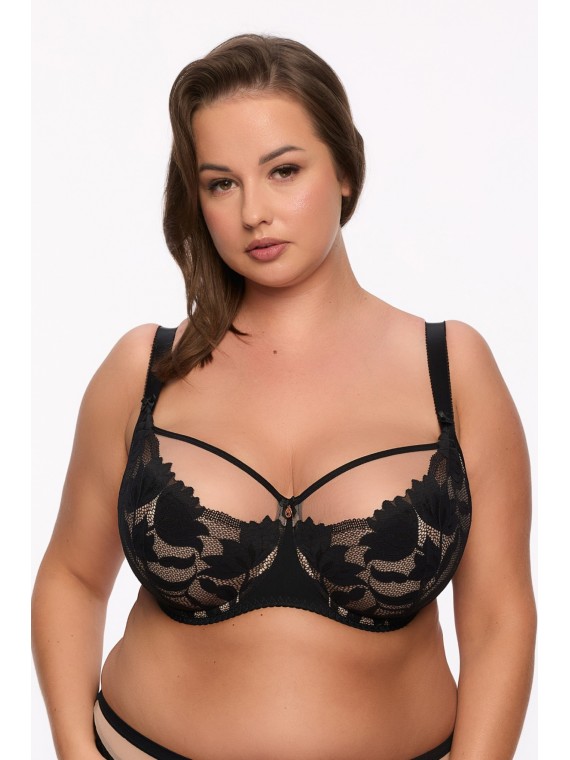 BIUSTONOSZ SEMI-SOFT KETO BS 1134 MAXI CZARNY BIUSTONOSZ SEMI-SOFT KETO BS 1134 MAXI CZARNY