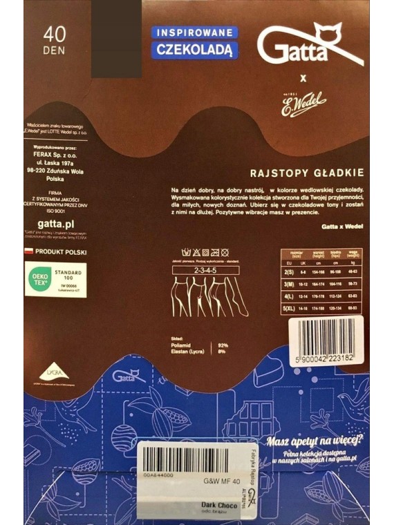 RAJSTOPY WEDEL 40 DEN WZ.02 R.5