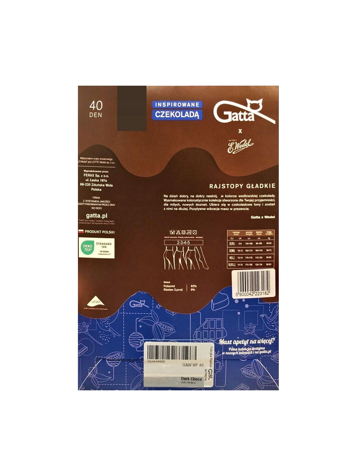 RAJSTOPY WEDEL 40 DEN WZ.02 R.5