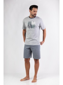 PIŻAMA MĘSKA 474 KR R.2XL-4XL