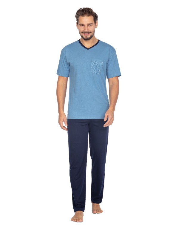 PIŻAMA MĘSKA 456 KR R.2XL-3XL