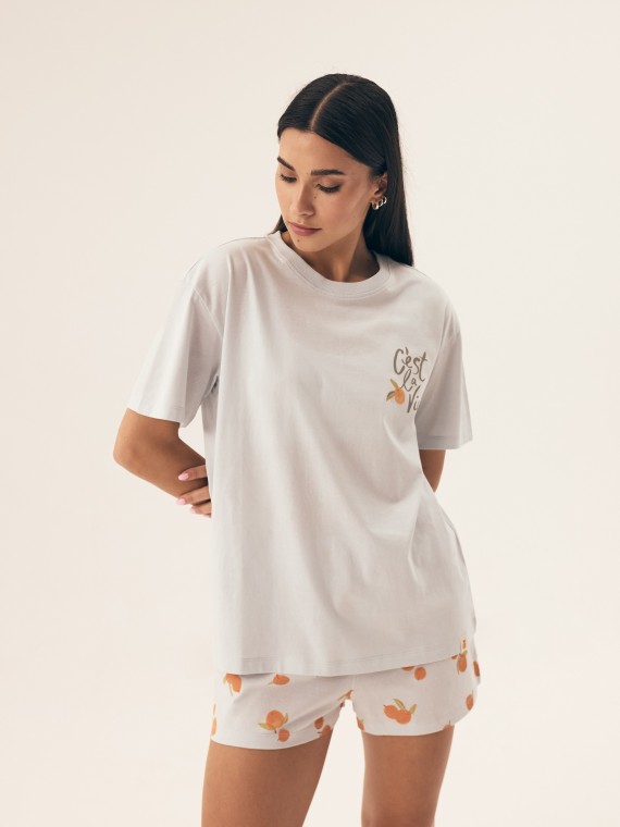 PIŻAMA DAMSKA NARANJA 42684 KR PIŻAMA DAMSKA NARANJA 42684 KR