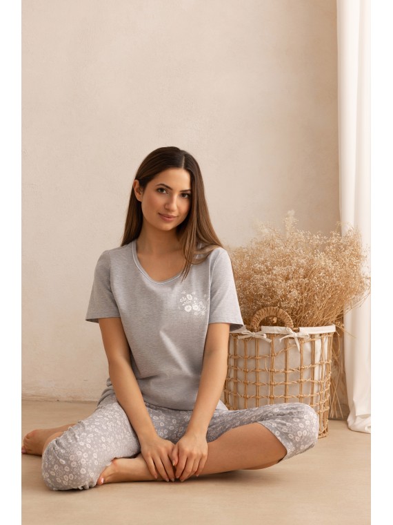 PIŻAMA DAMSKA 691A KR R.2XL-4XL