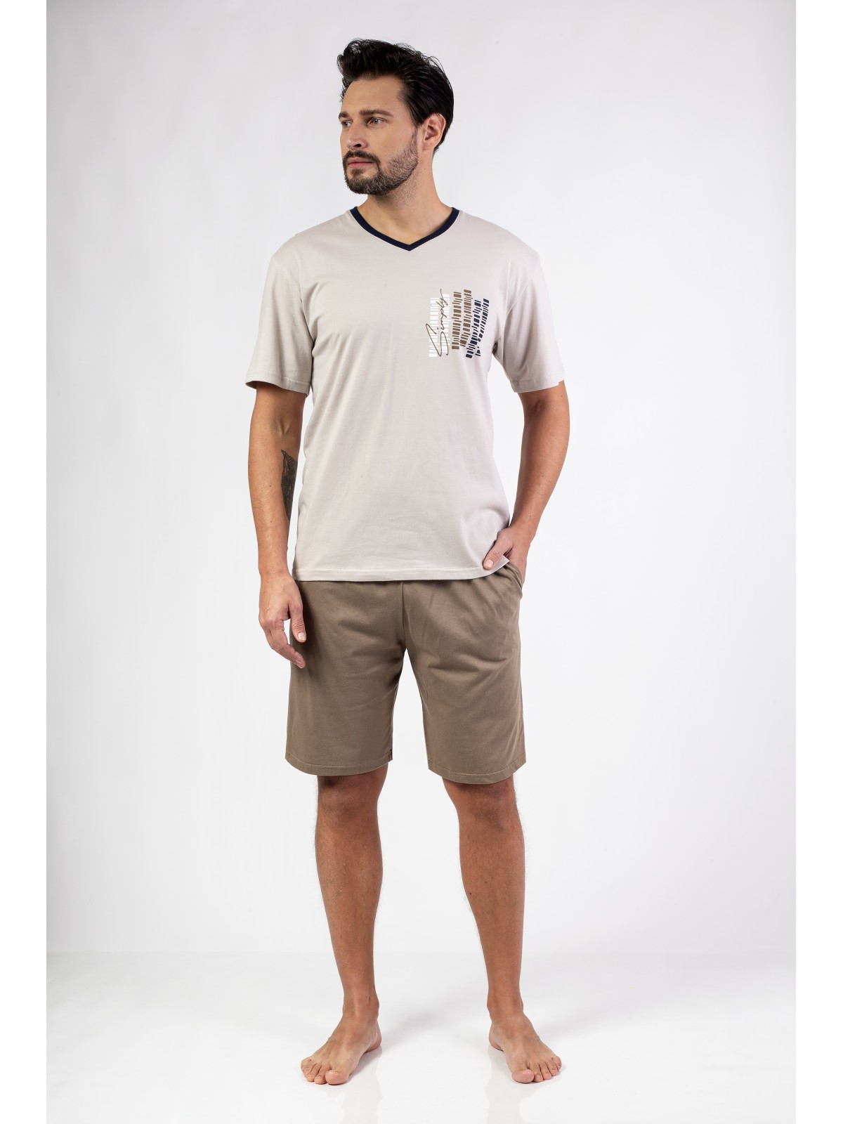 PIŻAMA MĘSKA 477 KR R.2XL