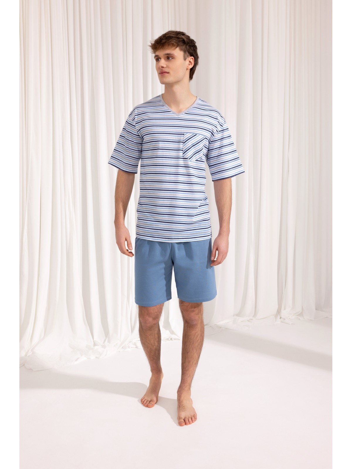 PIŻAMA MĘSKA 496 KR R.2XL