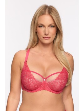 BIUSTONOSZ SEMI-SOFT CLEMENTINE BS 1292 KORALOWY