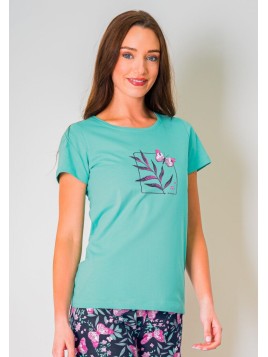 PIŻAMA DAMSKA MOTYLEK