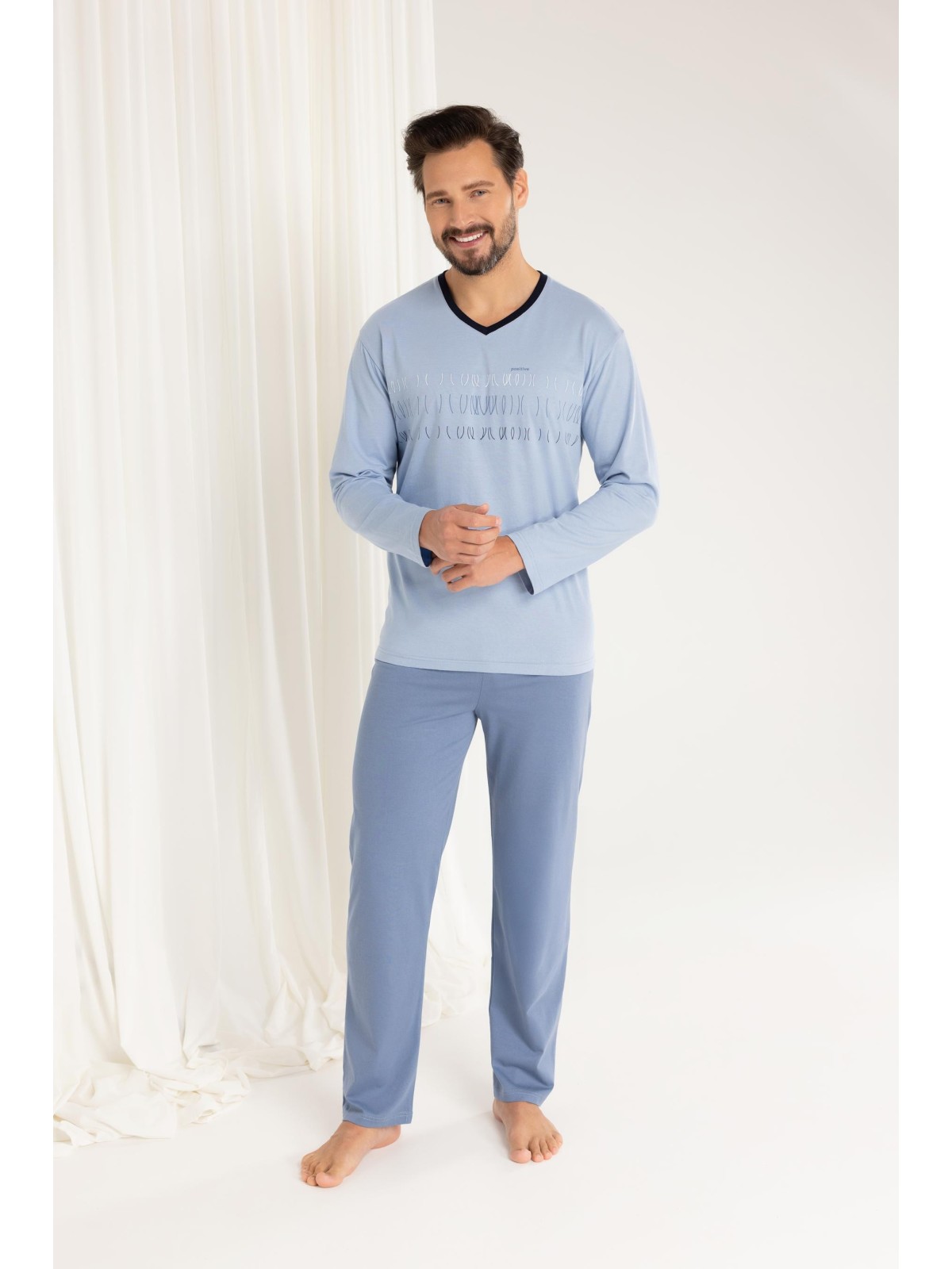 PIŻAMA MĘSKA 495 DR R.2XL