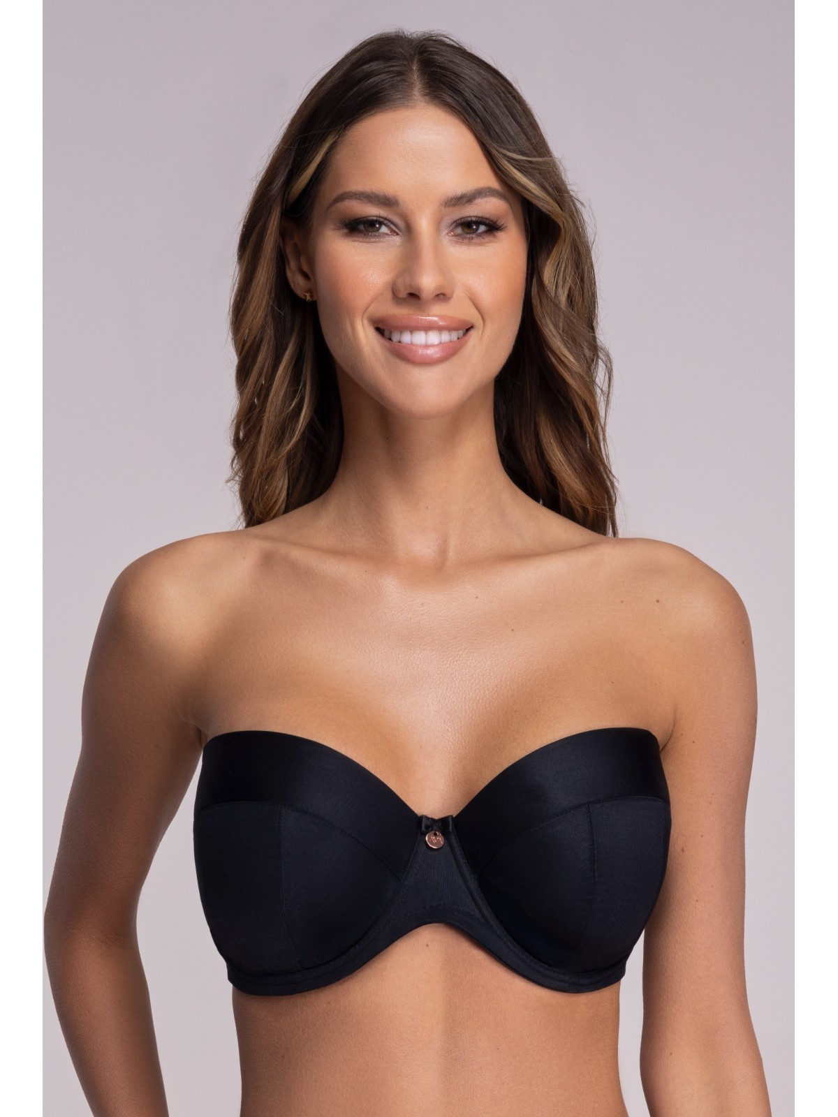 BIUSTONOSZ AV 1787 STRAPLESS MAXI CZARNY