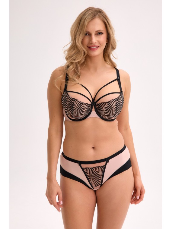 BIUSTONOSZ SEMI-SOFT IVANA BSO 1327 CZARNO-RÓŻOWY