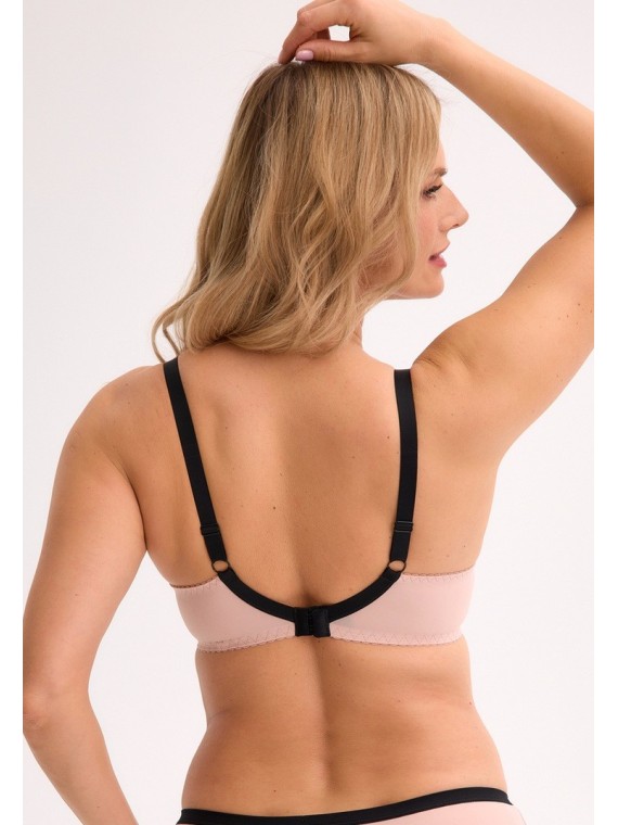 BIUSTONOSZ SEMI-SOFT IVANA BSO 1327 CZARNO-RÓŻOWY