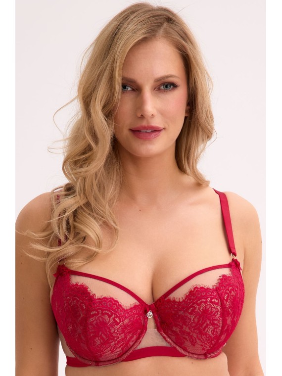 BIUSTONOSZ SEMI-SOFT AINA BSO 1273 CZERWONY-MOKKA