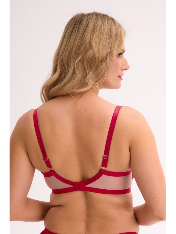 BIUSTONOSZ SEMI-SOFT AINA BSO 1273 CZERWONY-MOKKA