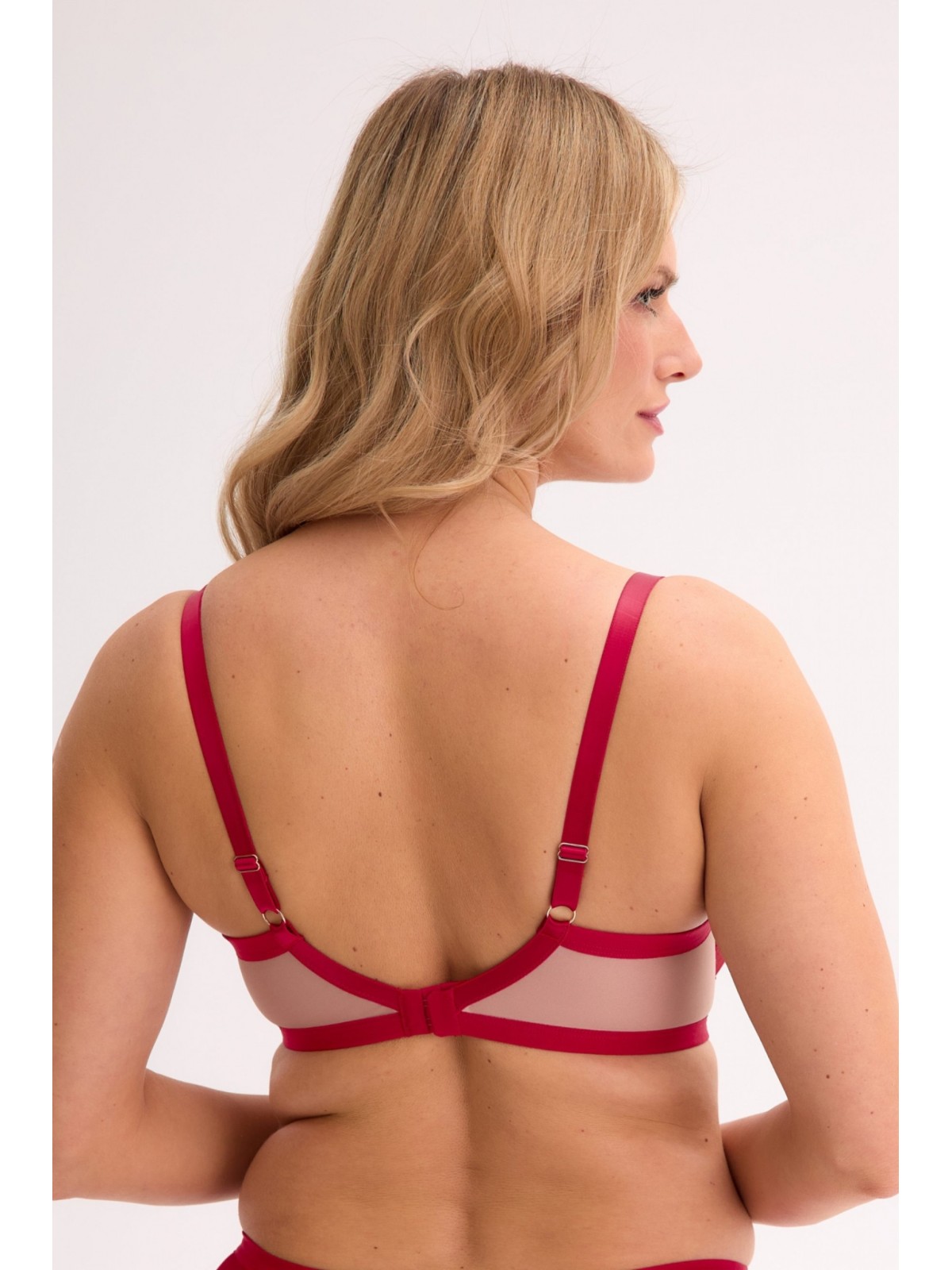 BIUSTONOSZ SEMI-SOFT AINA BSO 1273 CZERWONY-MOKKA