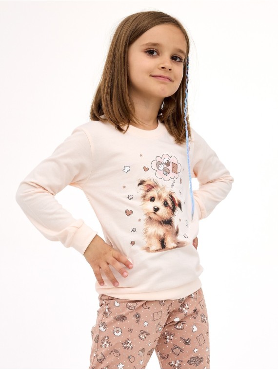 PIŻAMA GIRL KIDS 594/193 SWEET DOG DR