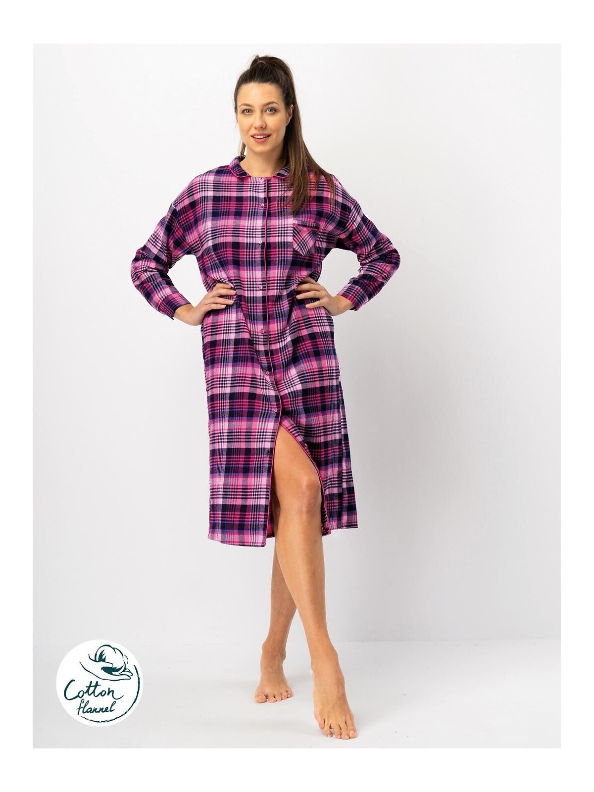 KOSZULA DAMSKA LND 490 FLANELA DR R.2XL-3XL