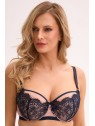 BIUSTONOSZ SEMI-SOFT AINA BSO 1273 GRANATOWO-RÓŻOWY BIUSTONOSZ SEMI-SOFT AINA BSO 1273 GRANATOWO-RÓŻOWY