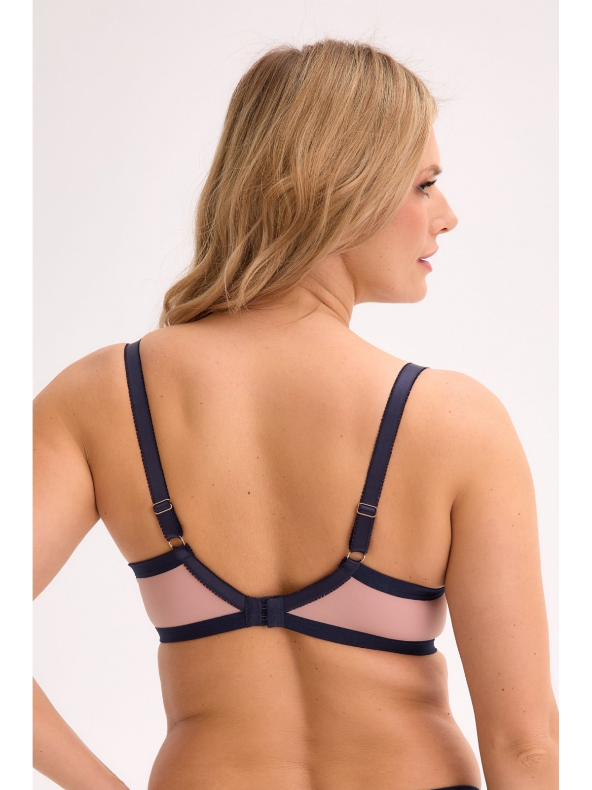 BIUSTONOSZ SEMI-SOFT AINA BSO 1273 GRANATOWO-RÓŻOWY