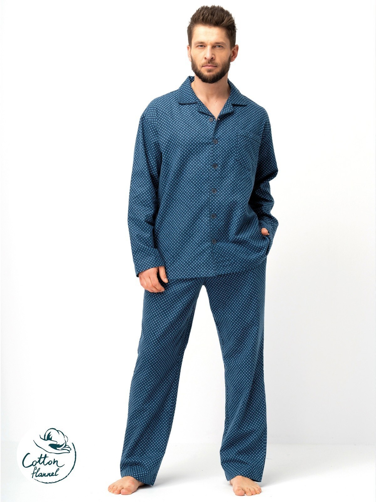 PIŻAMA MĘSKA MNS 815 ROZ R.3XL-4XL