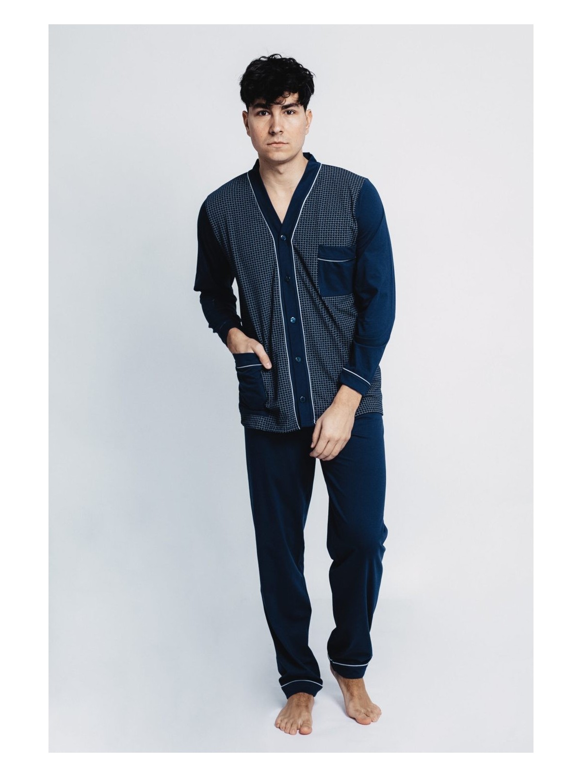 PIŻAMA MĘSKA DŻENTELMEN DR R.3XL-5XL