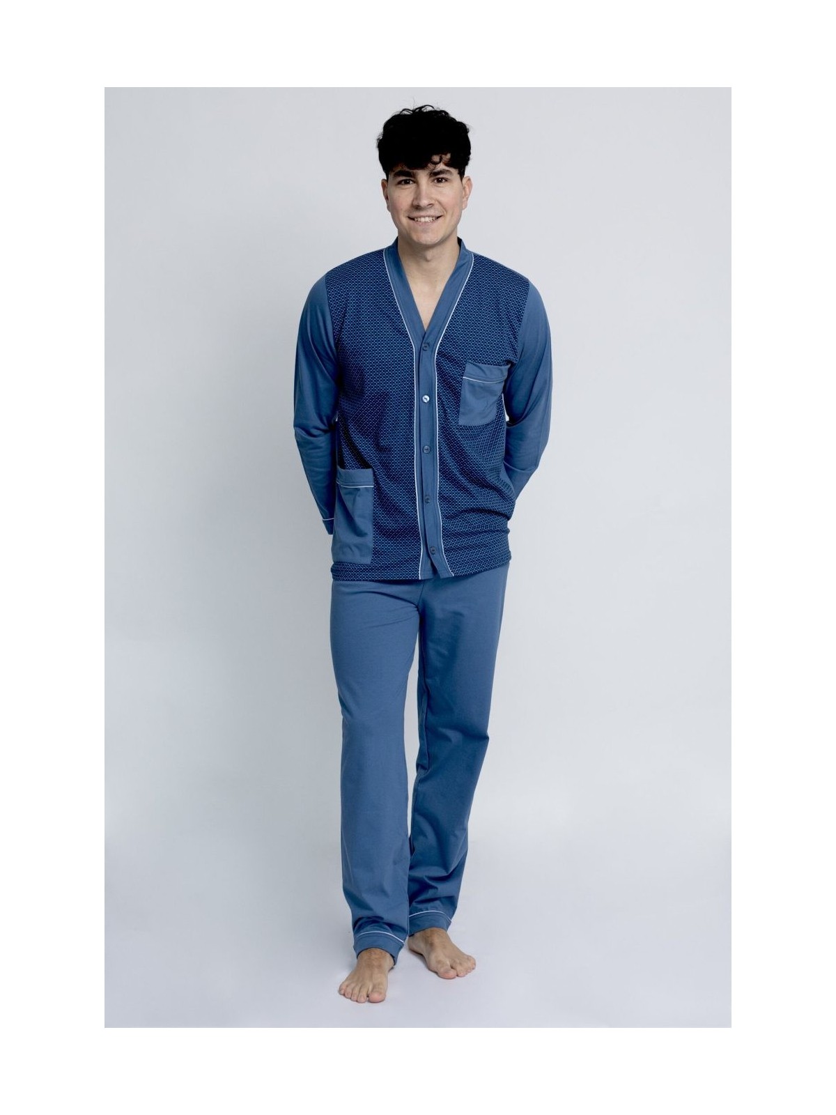 PIŻAMA MĘSKA DŻENTELMEN DR R.3XL-5XL