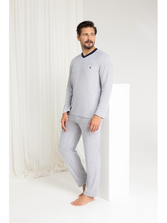 PIŻAMA MĘSKA 489 FROTTE DR R.2XL-3XL