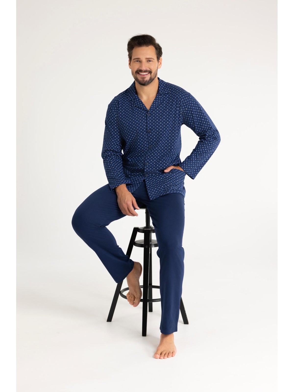 PIŻAMA MĘSKA 486 DR R.2XL
