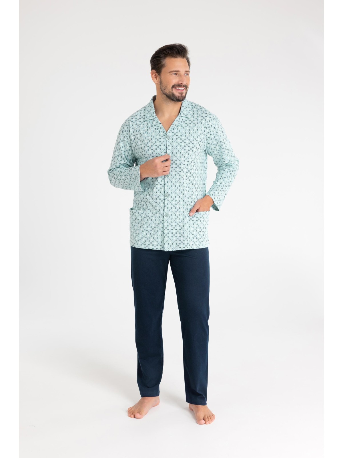 PIŻAMA MĘSKA 486 DR R.2XL