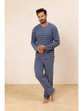 PIŻAMA MĘSKA 490 FROTTE DR