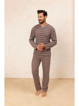 PIŻAMA MĘSKA 490 FROTTE DR R.2XL