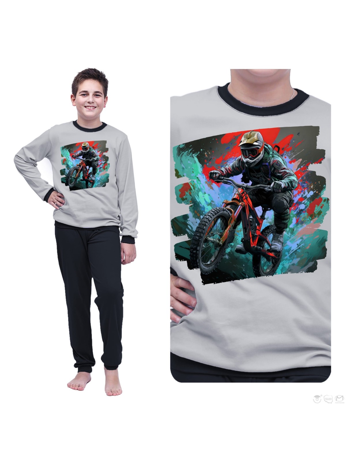 PIŻAMA ROMEK DR R.128-140