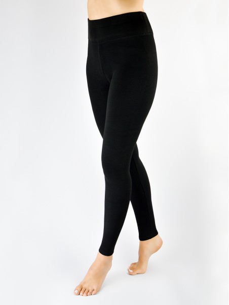 LEGGINSY LE005 GŁADKIE WYSOKI STAN OCIEPLONE
