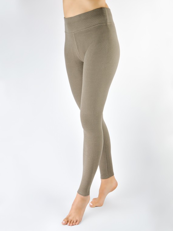 LEGGINSY LE006 PRĄŻEK WYSOKI STAN OCIEPLONE