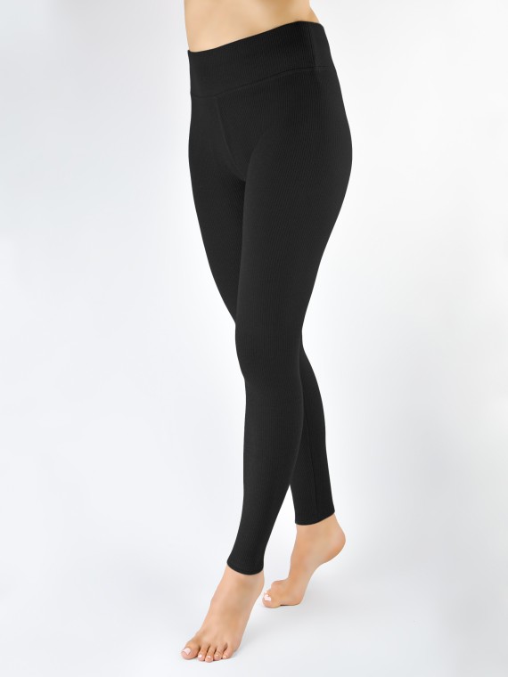 LEGGINSY LE006 PRĄŻEK WYSOKI STAN OCIEPLONE