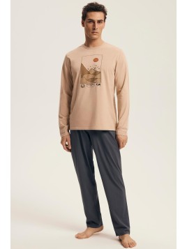 PIŻAMA MĘSKA LURO 43474 DR