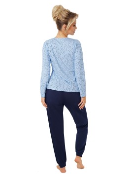 PIŻAMA STAR LONG DARK BLUE