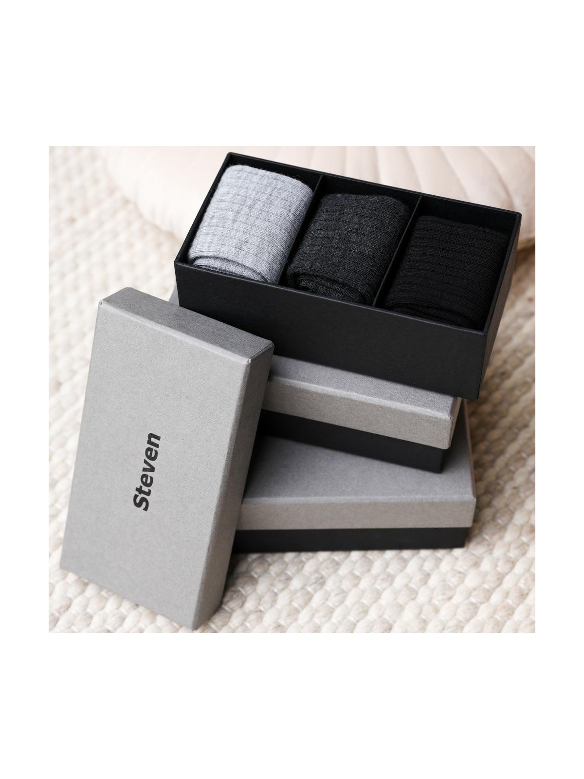 SKARPETY DAMSKIE 175 WEŁNA MERYNOS BOX 3PAK