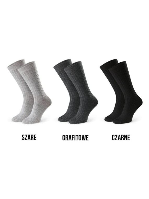 SKARPETY DAMSKIE 175 WEŁNA MERYNOS BOX 3PAK