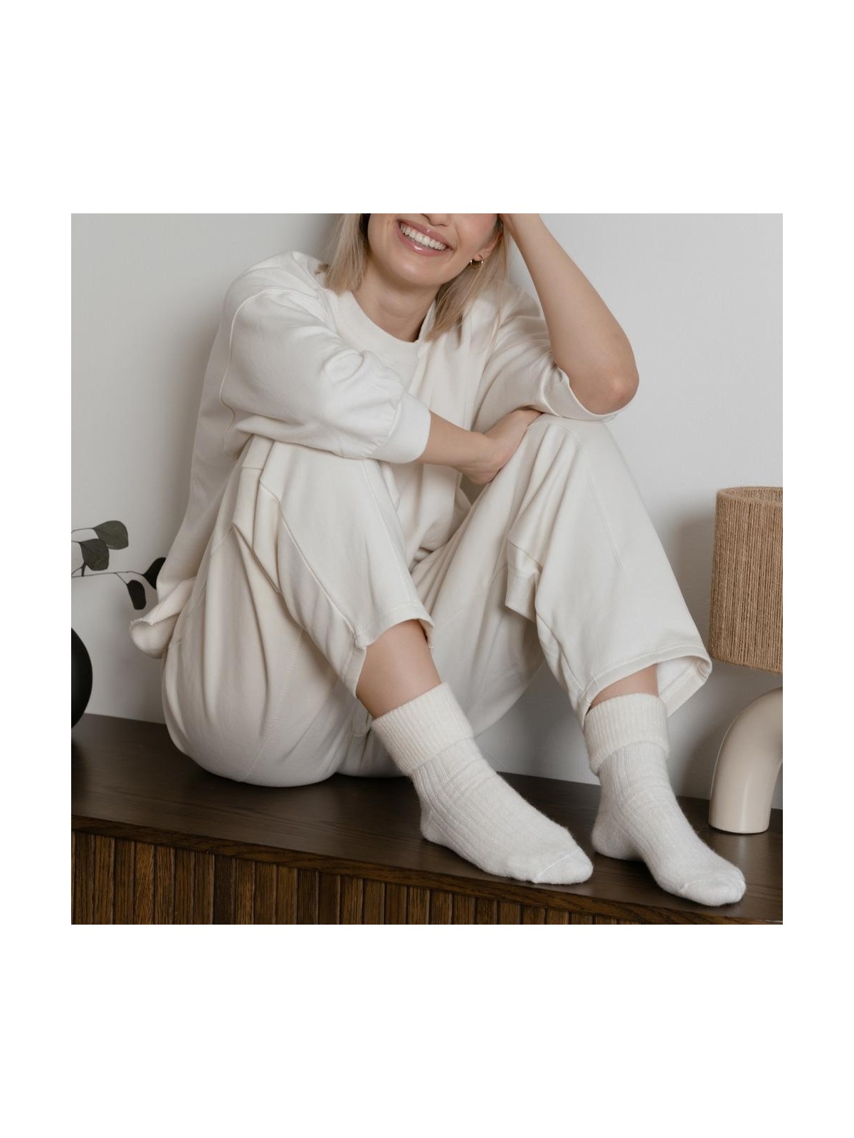 SKARPETY DAMSKIE 044 50% WEŁNY ALPAKA