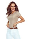 KOSZULKA LEANA BEŻOWA KR