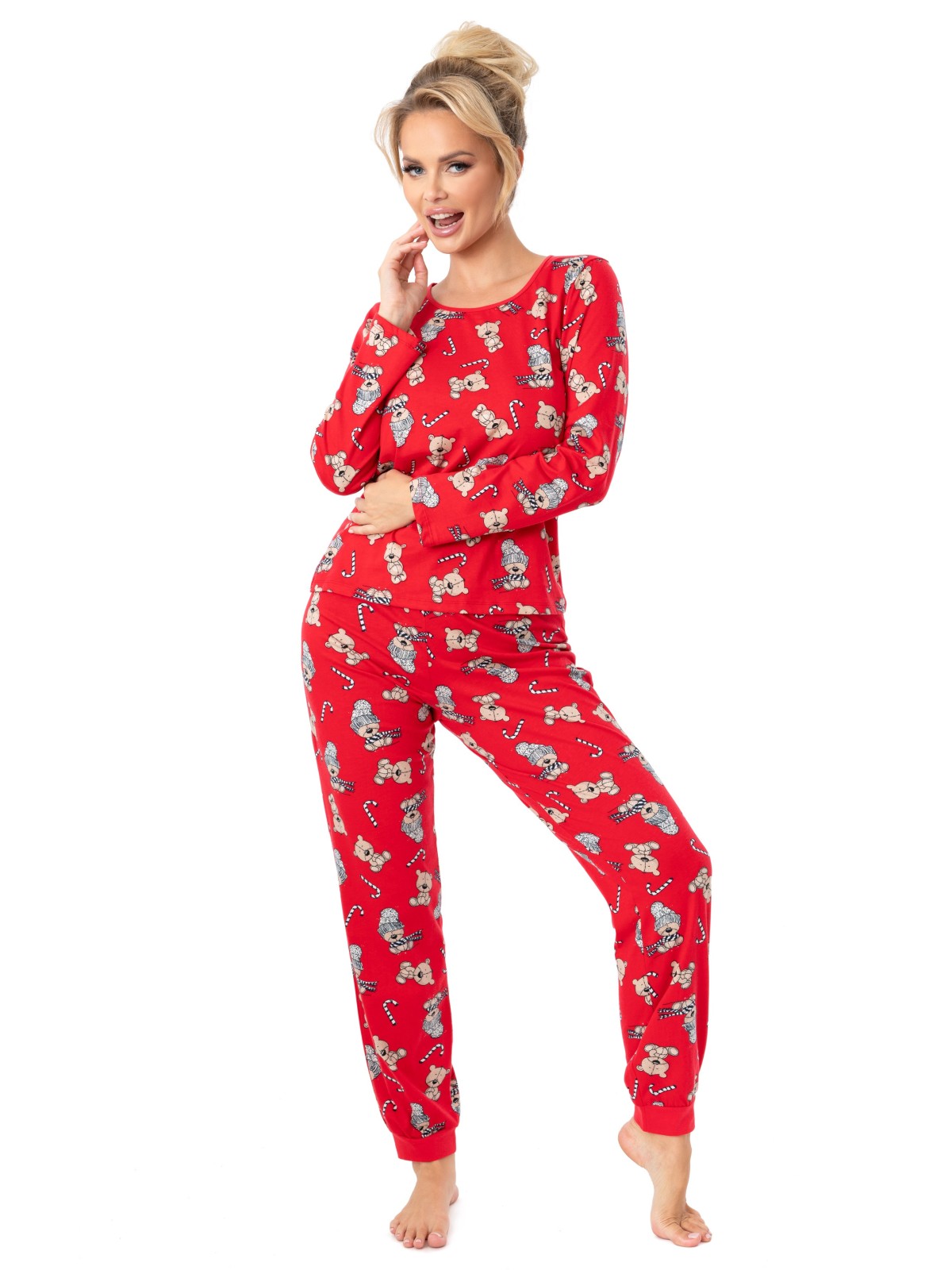 PIŻAMA DAMSKA BEAR LONG