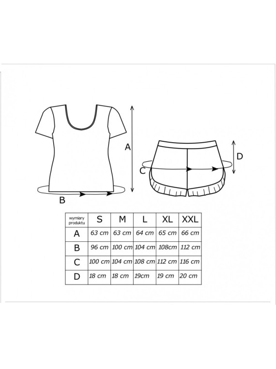 PIŻAMA DAMSKA BEAR SHORT
