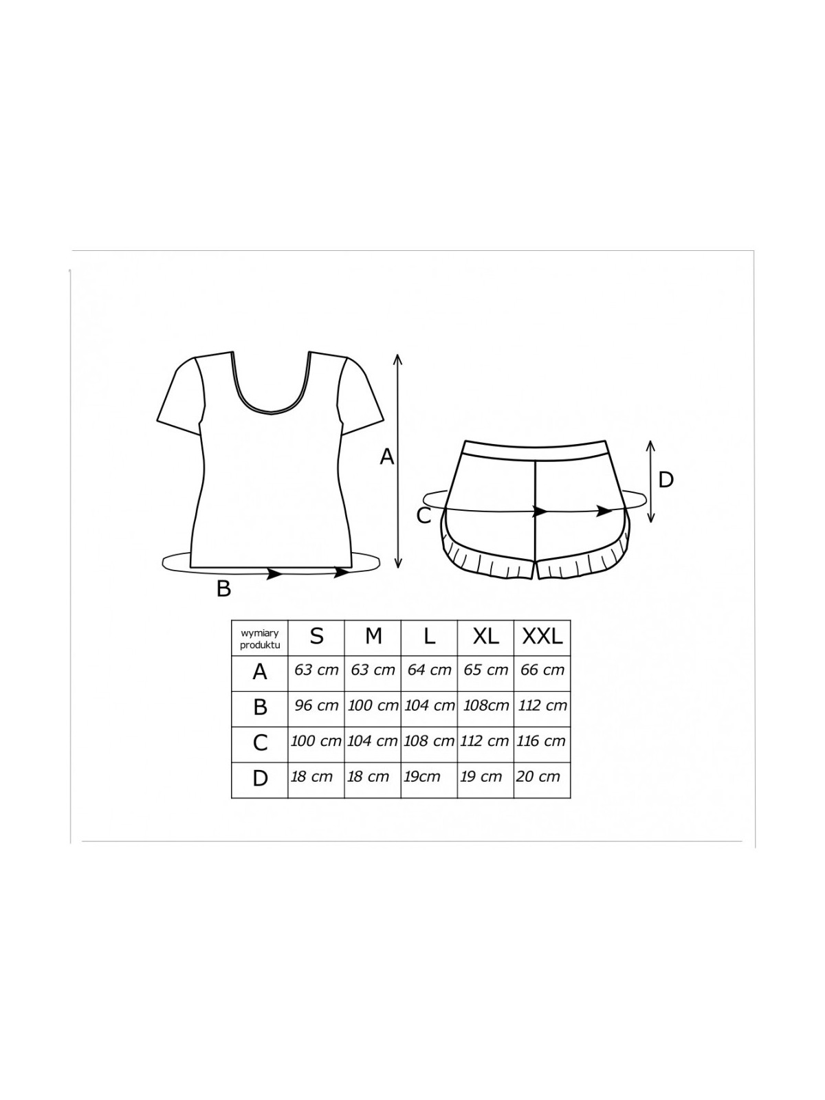 PIŻAMA DAMSKA BEAR SHORT