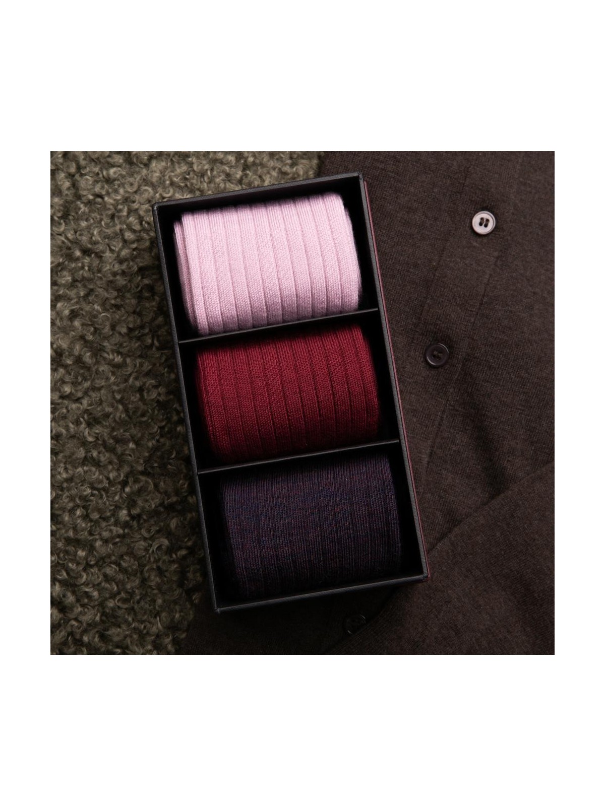 SKARPETY DAMSKIE 175 WEŁNA MERYNOS BOX 3PAK