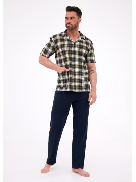 PIŻAMA MĘSKA 318/55 KR R.3XL-5XL